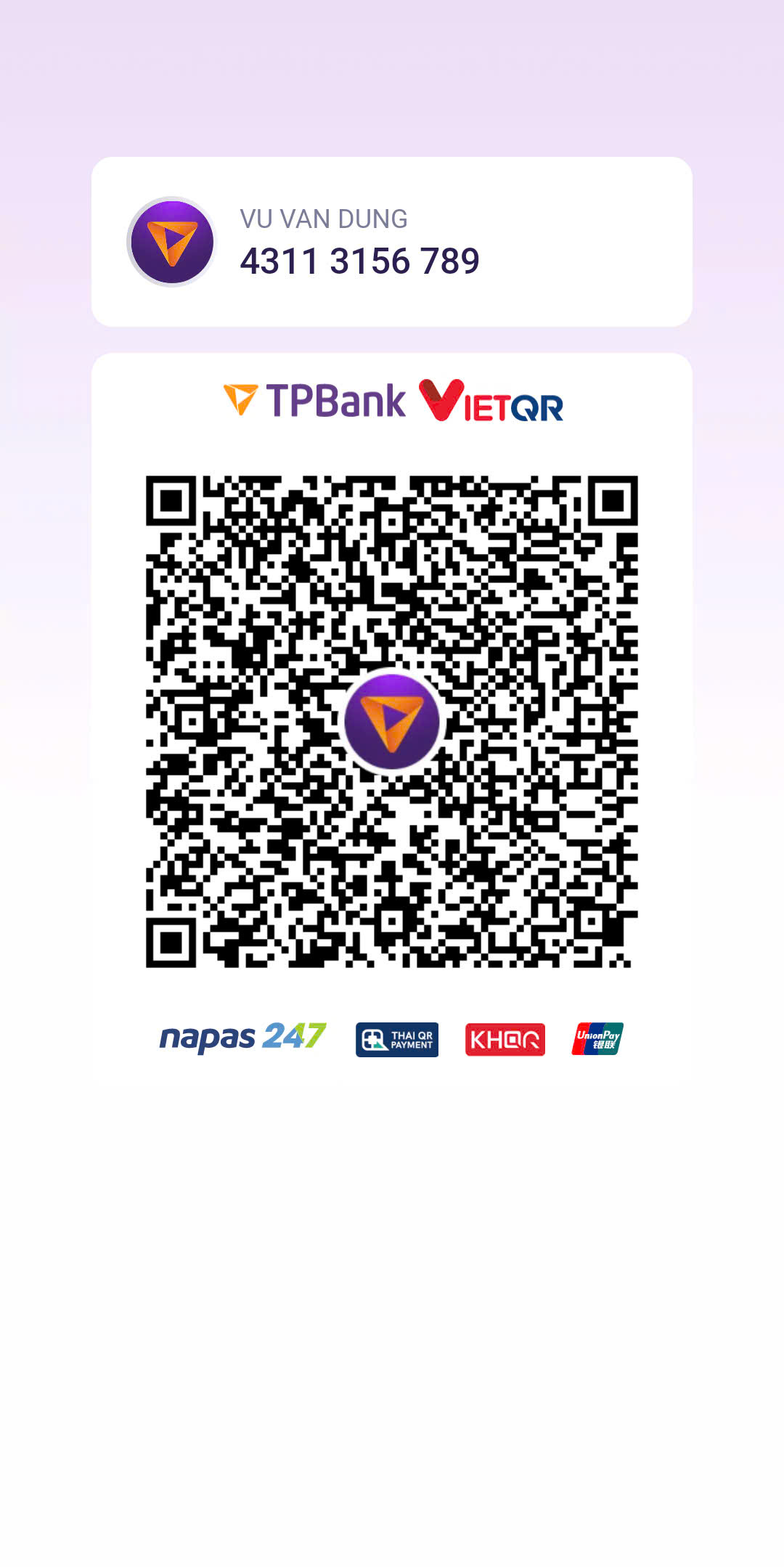 QR thanh toán TPBank